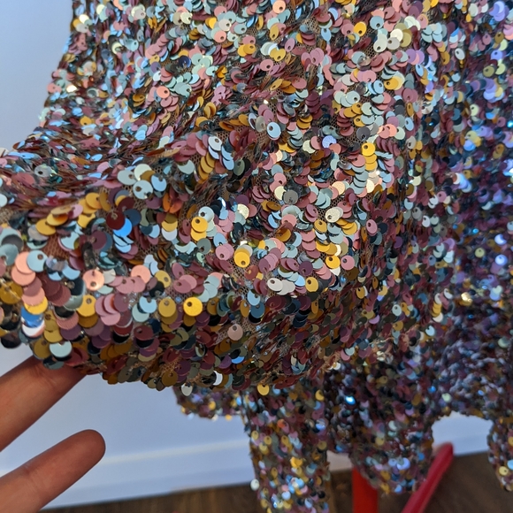 NWT Adrianna Papell Sequin Dress - Picture 3 of 8